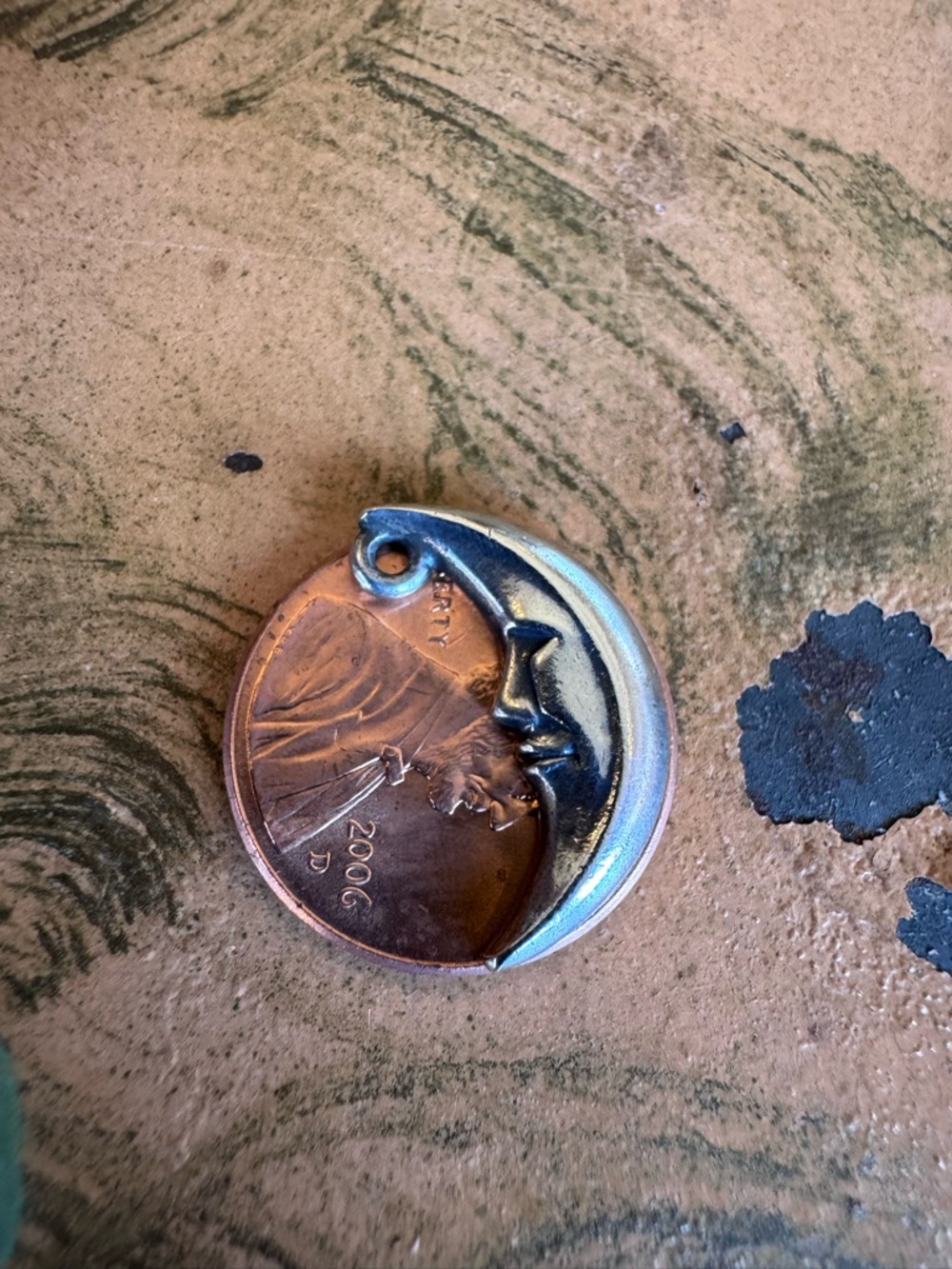 James AveryCrescent Moon Face Pendant - Silver Tone - Picture 3 of 3